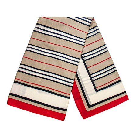 Randig scarf - Röd, Nr. 31