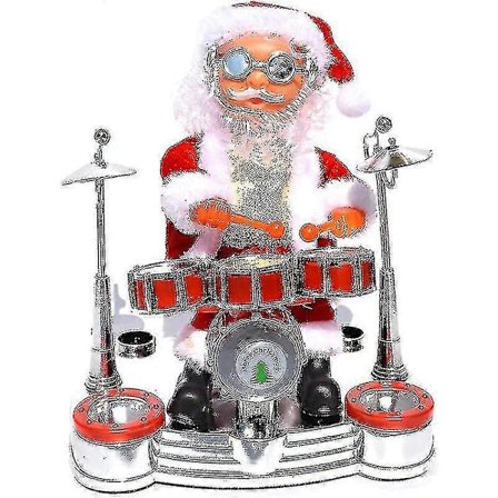 Musikalsk Legetøj Julemand Elektrisk Syngende Dukke Julepynt Julemandsdekorationer Julesokker