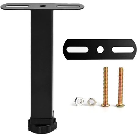 1 stk (Svart, 35 cm) Justerbare Sengsben, Metallmøbelstøtte