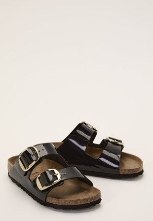 Birkenstock - Arizona Big Buckle Leather - Patent Black