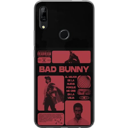 Yhteensopiva Puhelinkuori Huawei P Smart Z Bad Bunny NFL-inspiroima kilpi logo, jossa on amerikkalainen jalkapallo ja tähtiä
