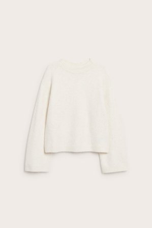 Kappahl | Strikkegenser med skorsteinskrage Hvit 134/140 | Hvit