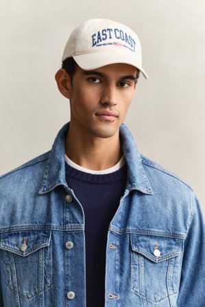 GANT Herren Graphic Cap aus Baumwollcanvas (ONE SIZE) Weiß