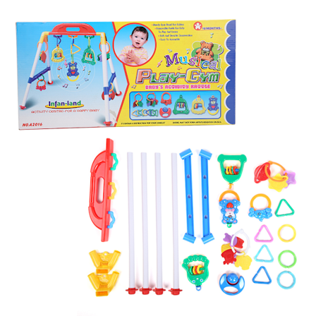Multifunktionell Musikalisk Fitness Ram Elektriska Pedagogiska Leksaker för Barn Baby Musikalisk Fitness Ram