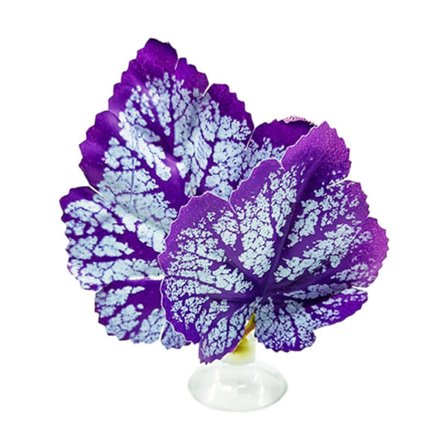 Betta Fisk Bladpude med Sugkoppe Hængekøje Simulerende Habitat Realistisk Hvileplads Fisk Hvile Seng Akvarium til Tank Dekoration Lilla