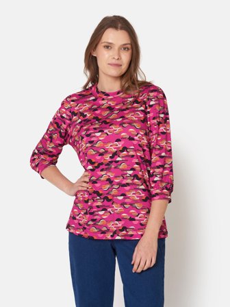 SIGNATURE - T-shirt Med 3/4 ærmer - Fuchsia Red
