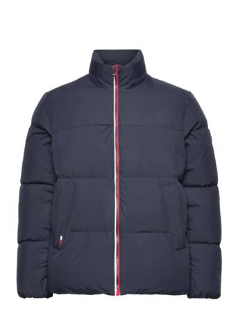 Hilfiger Down Stand Collar Jkt Fôret Jakke Svart Tommy Hilfiger