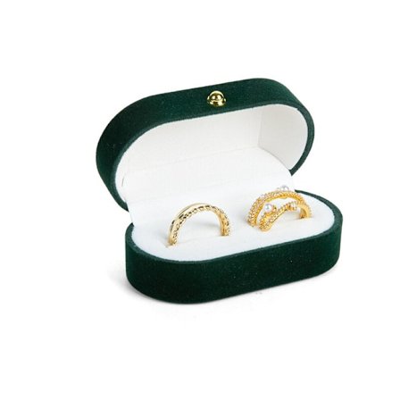 Dobbelt Ringæske, Fløjls Ringæske, Vielsesringæske, Forlovelse, Ægteskab, Ceremoni, Ringdisplay og Opbevaring Dobbelt Ringæske