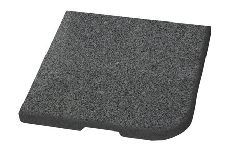 Brafab Abetone Parasollfotsvikt grå, 25 kg, 48x48 cm, Utemiljö