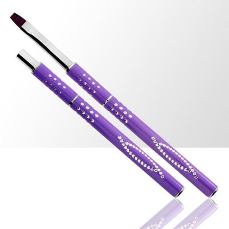 Gelébørste med kork - Størrelse: #8 - Lilla