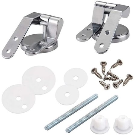 WC-sits gångjärn Toalettlock Kit Zink Legering Badrum