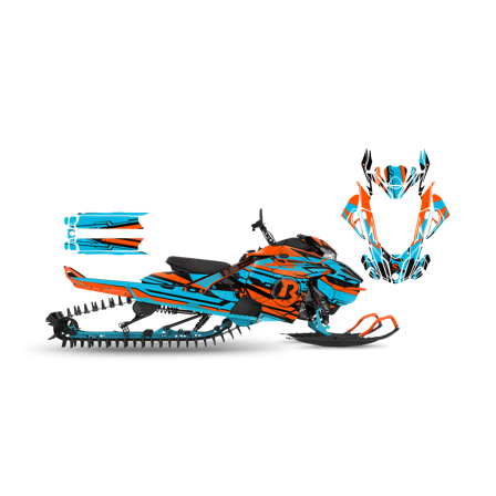 Tarrasarja SweTown Igor-Turkoosi-Oranssi - Lynx Xtrim RE 3500 850 E-Tec 2018-2020