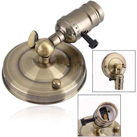 E26 Retro Edison Fatning, Industriel Retro Væglampe med Adj