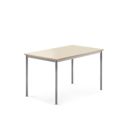 Tisch BORÅS, 1200x800x720 mm, Laminat Birke, alugrau