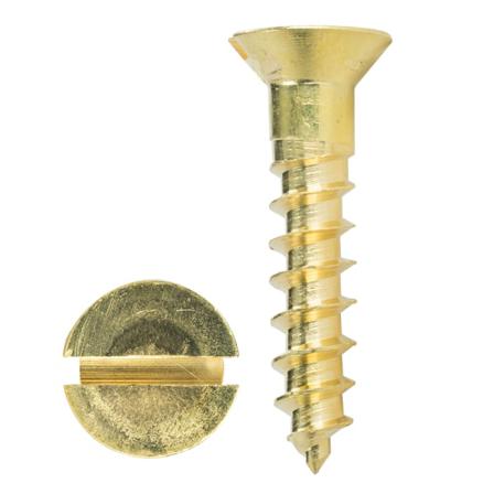 Treskruer Med Slisset Flatt Hode M4 X 12mm 100 Stk