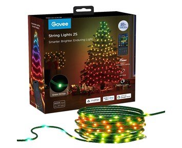 Govee-Govee Christmas String Lights 2S - 20M-Govee Smart RGBW LED-julelys, 20 meter-Tools & Garden-Julebelysning