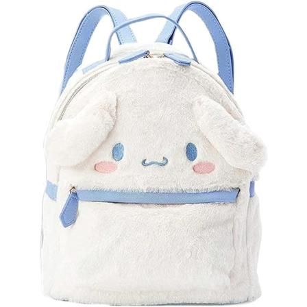 Søt jentepelsveske ryggsekk til skole, 3D Kawaii dyre tegneserie skoleveske for jente bokveske skoleutstyr, hvit hund