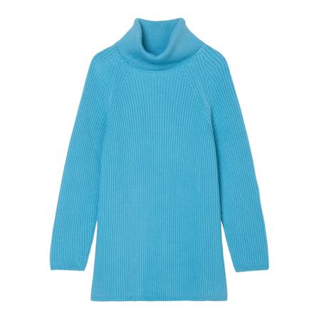Marc O'Polo Knitted polo neck jumper, regular Blå, Dame Rullekraver