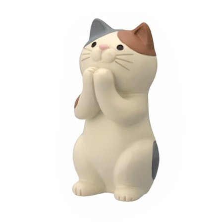 Kattfigur, multifunktionell telefon-/surfplatta-/glasögon-/pennhållare, skrivbordsdekoration, heminredning, fingergrepp, sköldpaddsfärgad katt.