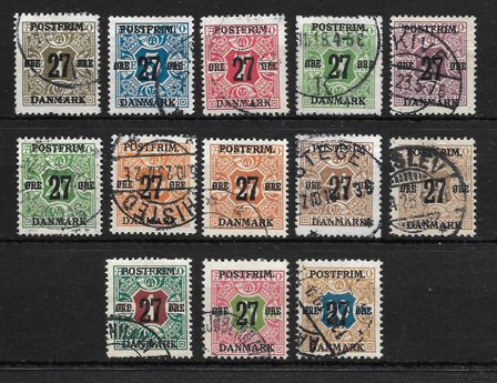 Danmark 1918 - AFA 85 - 97 - Stemplet