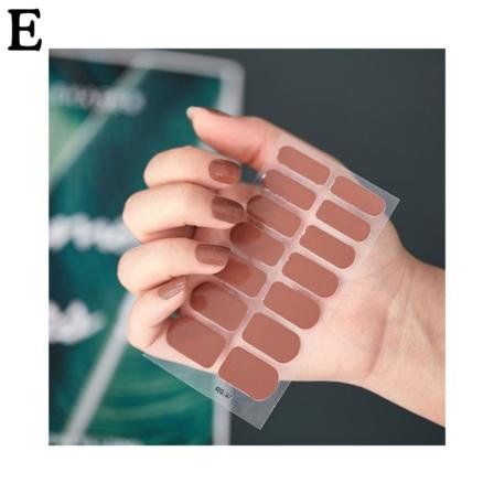 Nail Wraps Art Stickers Självhäftande cover tips DIY Fake DQ07 1pcs