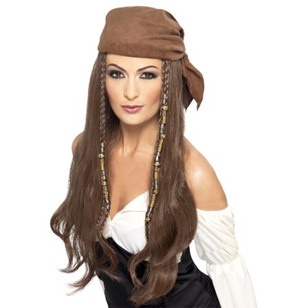 Piratparyk Brun med Bandana