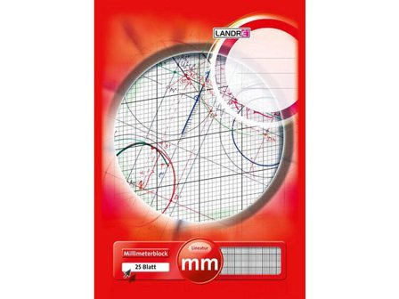 LANDRÉ Millimeterblock A4 25 blad - Lyreco - Kontorspapper - Specialpapper - Millimeterpapper