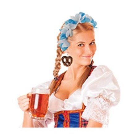 Oktoberfest blomster-tiara - Oktoberfest Dekoration - Kalaslagret.se