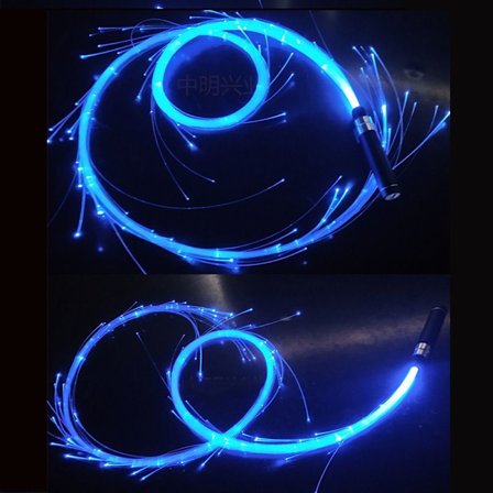 LED Fiber Optic Whip Pixel Whip MØRKEBLÅ