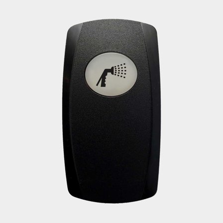 Cappuccio / pulsante per interruttore Carling Technologies Contura V, pompa di lavaggio, nero