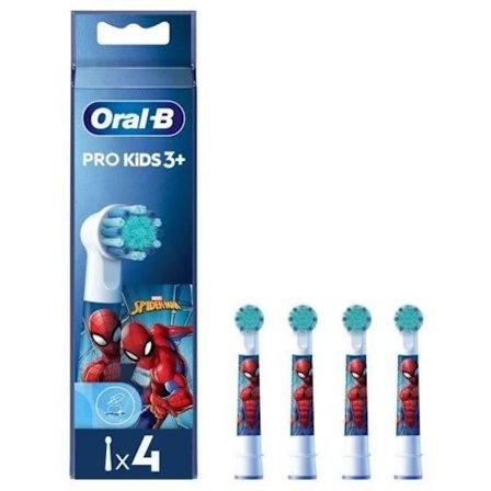 Brossetter Oral-B Børn - ORAL-B - Spiderman Marvel - 4 stykker - Ekstremt bløde filaments - Rund hoved