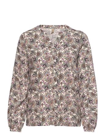 Sc-Belene Bluse Langærmet Multi/mønstret Soyaconcept