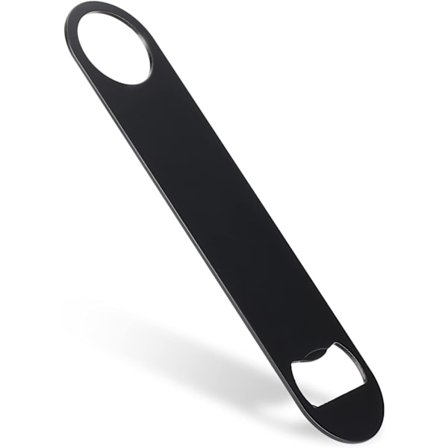 Rostfri platt flasköppnare, ölflasköppnare, 7 tum, Bl