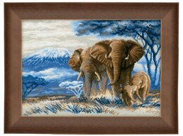 Bild Elefanten in der Savanne - Riolis