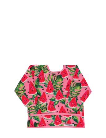 Twistshake Twistshake Long Sleeve Bib Watermelon - Pink - ONE SIZE