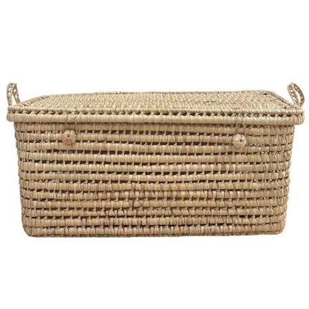 Förvaringslåda palmblad Natural 80 cm