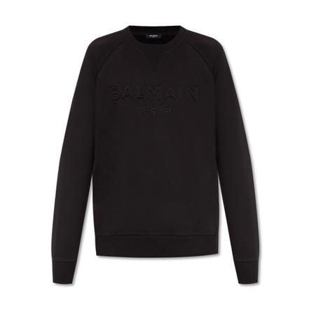 Balmain Tröja with logo svart, Herr, Herr, Storlek: L