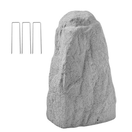 Roche Dekorativ i PEHD til Haven-Duoku-Naturlig Udseende-Hul Sten Ideel til at Skjule Pumper eller Udvendige Elementer-Grå