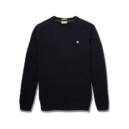 Timberland, Round-neck Knitwear Blauw, Heren, Maat:S