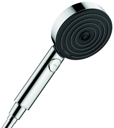 Hansgrohe Pulsify 24111000 Handdusch 3 stråltyper, Ø105 mm, förkromad, Badrum