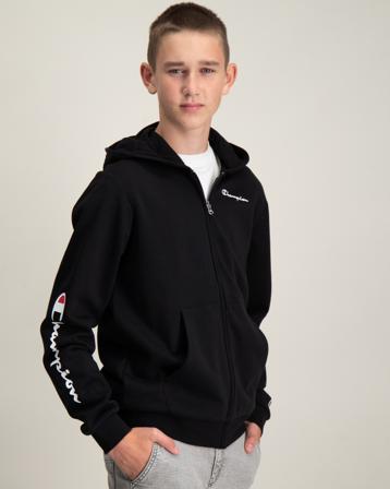 Champion Hooded Full Zip Sweatshirt Schwarz Hoodies/Kapuzenpullover Jungen - Kidsbrandstore