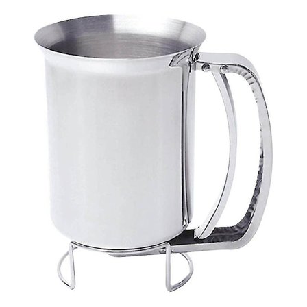 Kakedeigdispenser, Perfekt Verktøy, Håndholdt Rustfritt Stål Deigdispenser Blandingsdeigdispenser (farge: sølv) (1 stk)