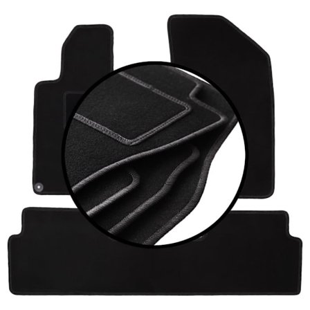 Velourmattor set för: Peugeot 508 I sedan, kombi, SW, RXH (2010-2018)_MGF