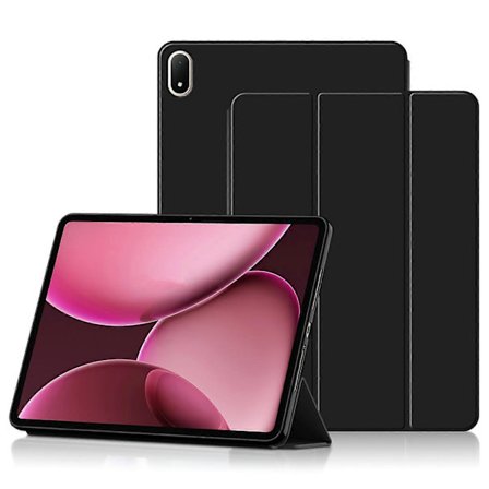 För Oppo Pad 4 Pro Fodral PU Läder TPU Baksida Trefaldigt Ställ Tablet Skydd