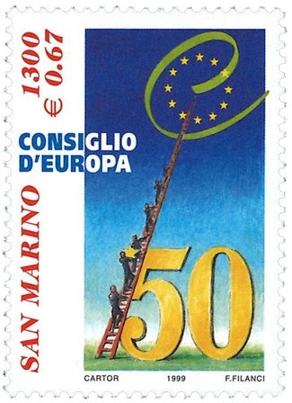 San Marino - Europarådet - Postfrisk frimærke