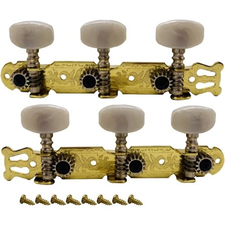 2 stk Klassiske Gitar Tunere Gitar Tuning Pins Nøkler Akustisk Gitar Maskin Heads Tunere for Klassisk Akustisk G