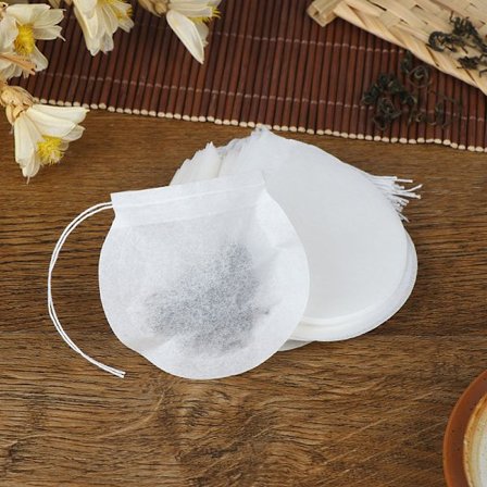 100st Vita runda tepåsar Tomma filterpapper tepåsar med Str