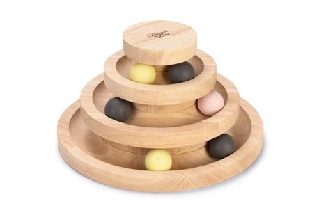 Designed by Lotte Aktiviseringsleke Tårn til Katt - 26x26x14,5cm