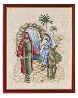 Broderipakke Bilde Josef & Maria - Permin