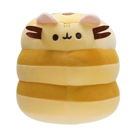 Fet katt grå katt katt hamburgare katt tårta docka plyschleksak docka(stor)